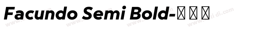 Facundo Semi Bold字体转换